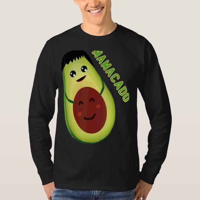T-shirt Mamacado Cute Avocado Pregnant Maman 1 (Devant)