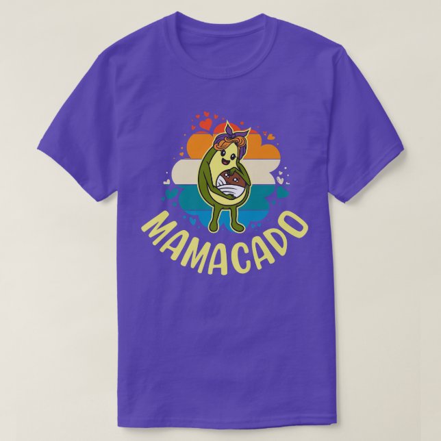 T-shirt Mamacado, Femme Avocado Pour Filles, Mignonne Mama (Design devant)