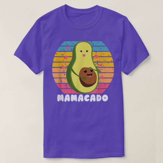 T-shirt Mamacado, Femme Avocado Pour Filles, Mignonne Mama (Design devant)