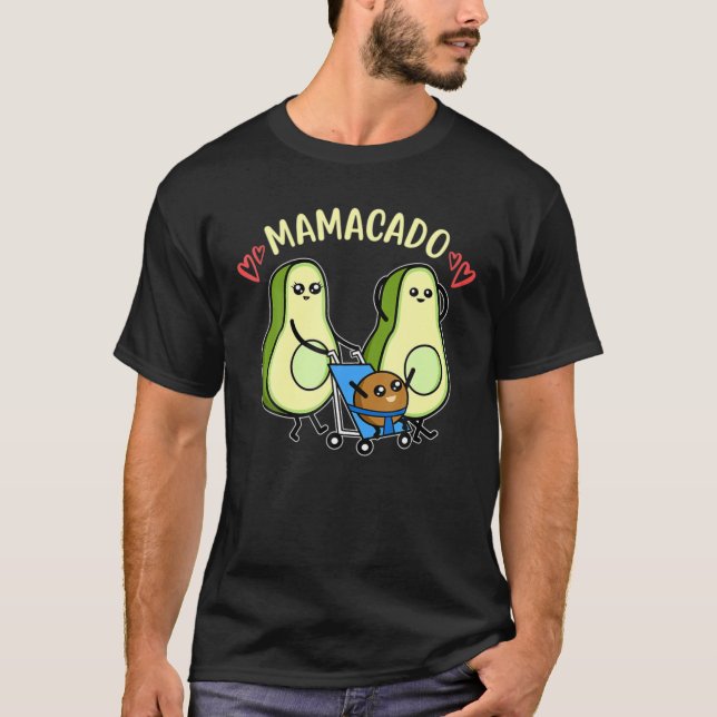 T-shirt Mamacado Grossesse Avocado Faire-part (Devant)