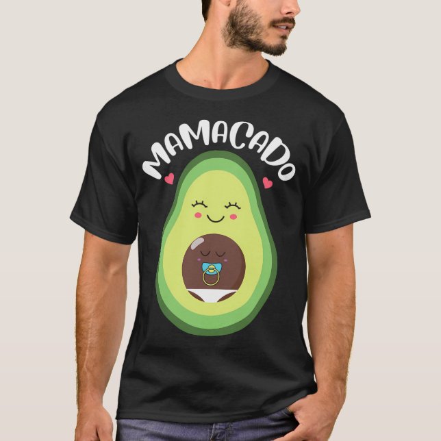 T-shirt Mamacado Grossesse Avocado Faire-part (Devant)