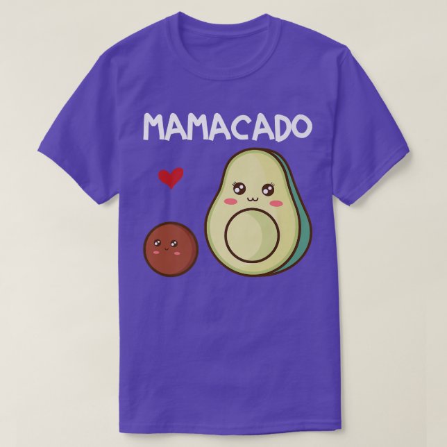 T-shirt Mamacado Mama Avocado Grossesse Faire-part Avoca (Design devant)