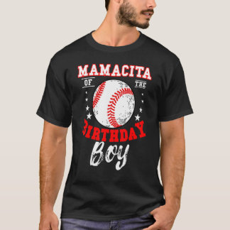 T-shirt Mamacita De L'Anniversaire Boy Baseball Thème Fami