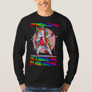T-shirt Mamacorn Comme Une Maman Normale Dabbing Unicorn M