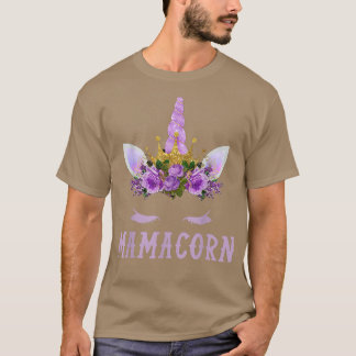 T-shirt Mamacorn Cute Unicorn Baby Designs Pour Grossesse 