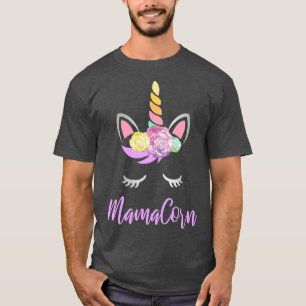 T-shirt Mamacorn Floral Unicorn Gift Cute pour mères
