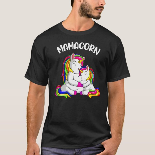 T-shirt Mamacorn Unicorn Maman Maman Fête des mères Femmes (Devant)