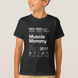 T-shirt Maman 100% Muscles - Corps Musclé Gym Fitness - Co