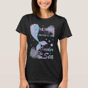 T-shirt Maman 1er anniversaire Mermaid Oneder Famille Mer