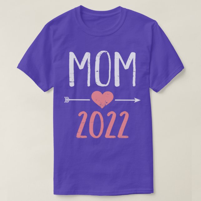 T-shirt Maman 2022 pour la grossesse faire-part2 (Design devant)