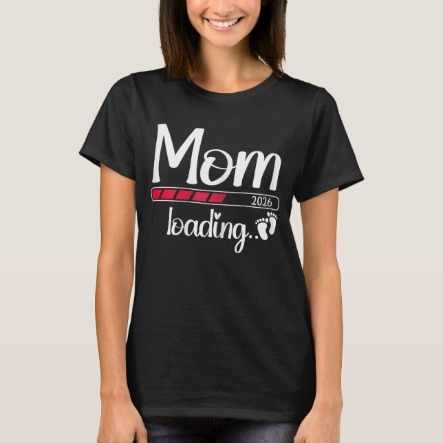 T-shirt Maman 2026 Bientôt Maman 2026  (Devant)