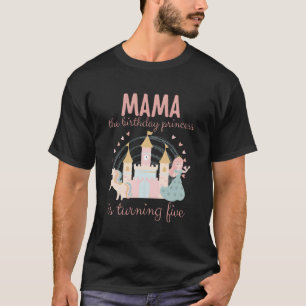 T-shirt Maman 5E Anniversaire Princesse Cinquième Annivers