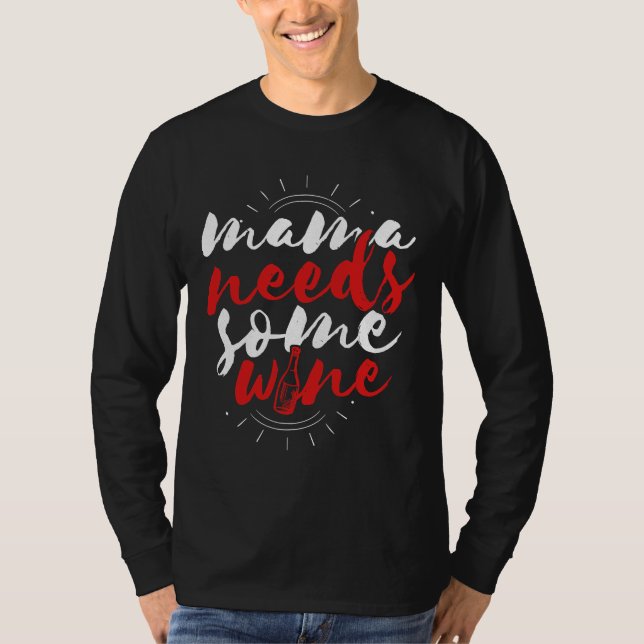 T-shirt Maman a besoin de vin 43 (Devant)