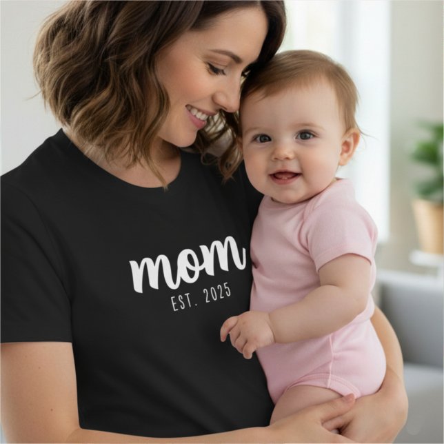 T-shirt Maman a établi nouveau cadeau maman (Créateur téléchargé)