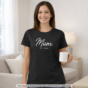 T-shirt Maman a établi un nouveau cadeau pour maman