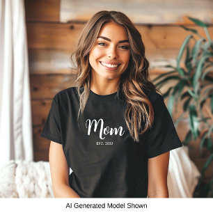 T-shirt Maman a établi un nouveau cadeau pour maman