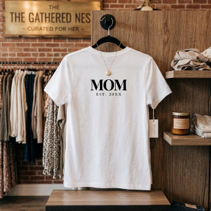 T-shirt Maman a établi un nouveau cadeau pour maman en typ