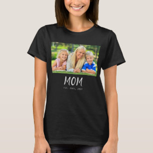 T-shirt Maman a établi une photo de script