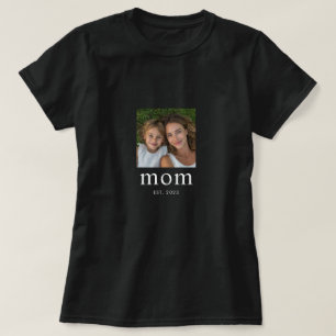 T-shirt Maman a établi une photo moderne