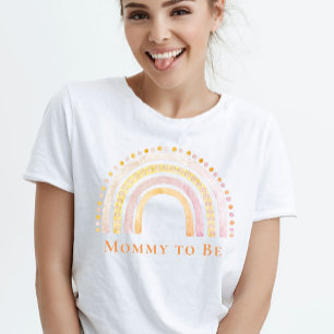 T-shirt Maman à être blush rose Boho arc-en-ciel