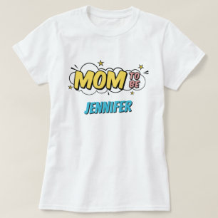 T-shirt Maman à la douche de bébé super-héros de bande des
