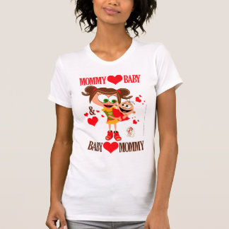 T-shirt Maman aime bébé - Blanc 03