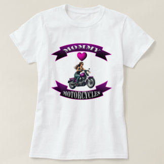 T-shirt Maman aime les motos