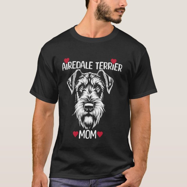 T-shirt Maman Airedale Terrier (Devant)