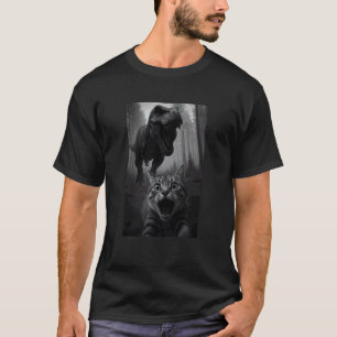 T-shirt Maman amatrice d'animaux Dinosaure Trex Chat Drôle
