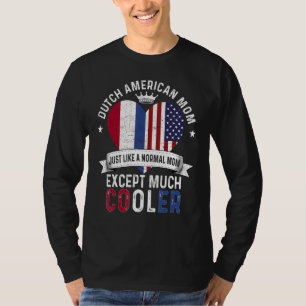T-shirt Maman américano-néerlandaise Fête des mères Mama P