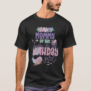T-shirt Maman Anniversaire Fille Sirène Oneder Thème de la