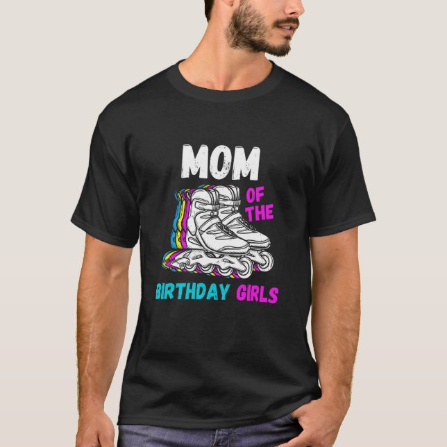T-shirt Maman Anniversaire Rolling Patinage Anniversaire F (Devant)