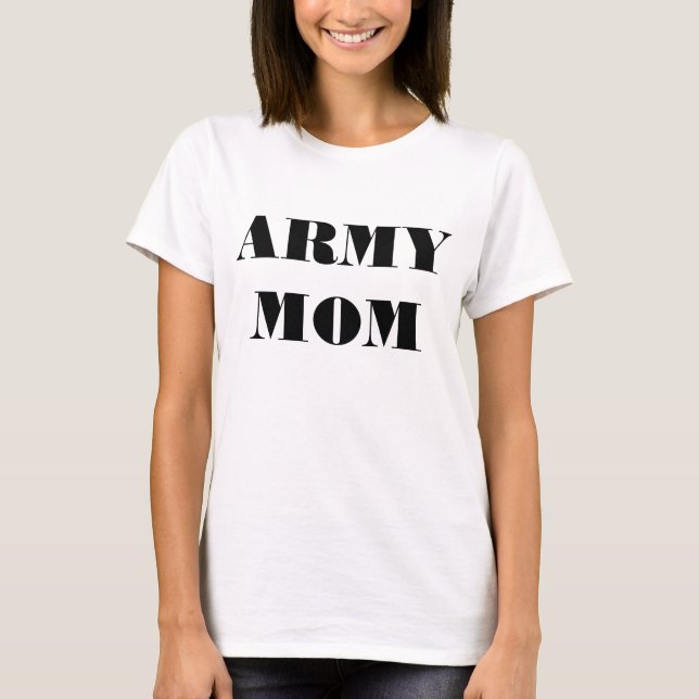 T-shirt maman armée (Devant)