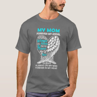 T-shirt Maman au ciel pour toujours mon ange dans la mémoi