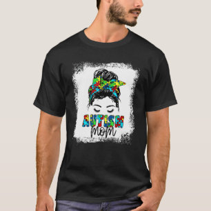 T-shirt Maman Autisme Cheveux En Désordre Autism Awareness