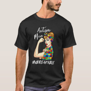 T-shirt Maman Autisme Femmes Inébranlables Soutien Sensibi