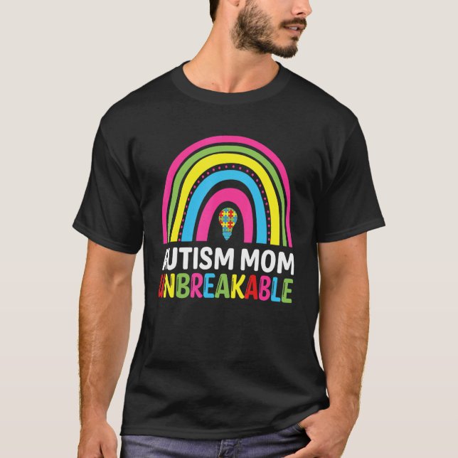 T-shirt Maman Autisme Inébranlable (Devant)