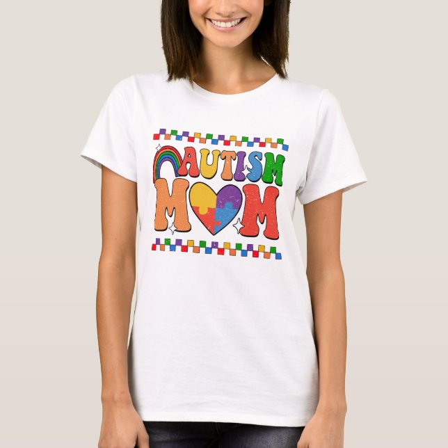 T-shirt Maman autisme, Sensibilisation à l'autisme  (Devant)