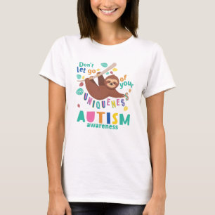 T-shirt Maman Autisme Unicité Paresseux Bohème