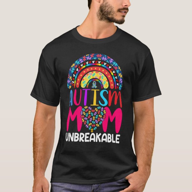 T-shirt Maman autiste incassable 1 (Devant)