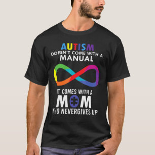 T-shirt Maman autiste qui ne lâche jamais Maman neurodiver