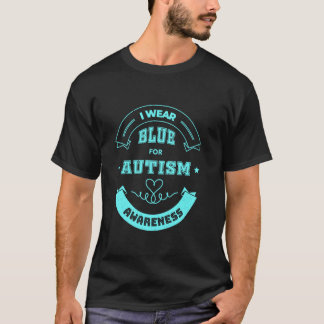 T-shirt Maman autiste Sensibilisation Porter du bleu pour