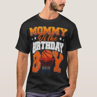 T-shirt Maman Basket-ball Du Garçon D'anniversaire Famille