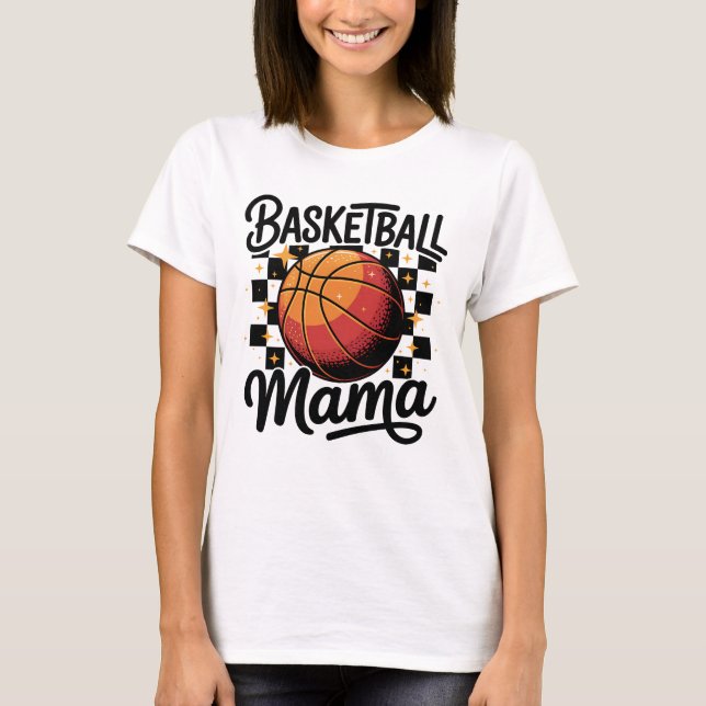 T-shirt Maman Basket Rétro Maman (Devant)