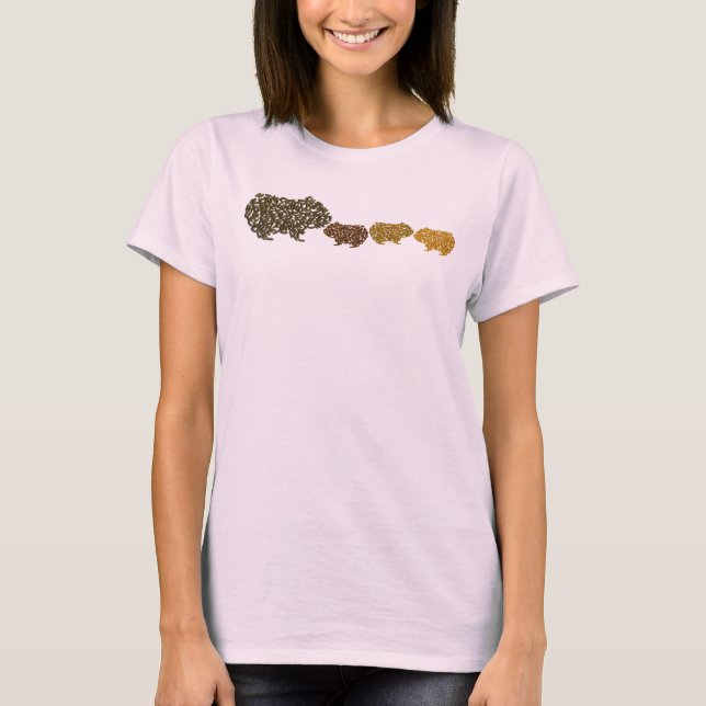 T-shirt Maman & Bébés - Terre (Devant)
