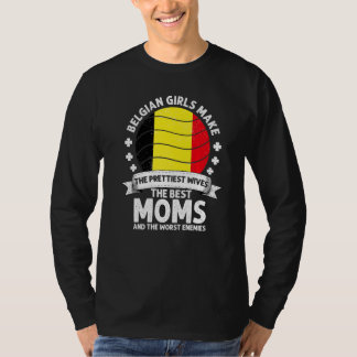T-shirt Maman Belge Belgique Fête des Mères Maman Belge Am