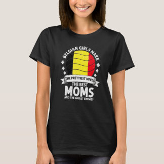 T-shirt Maman Belge Belgique Fête des Mères Maman Belge Am
