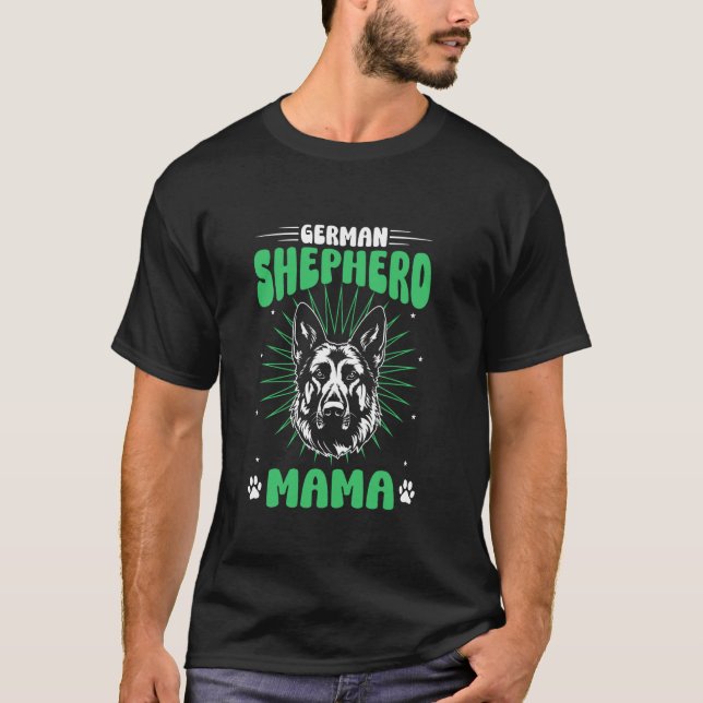 T-shirt Maman berger allemand (Devant)