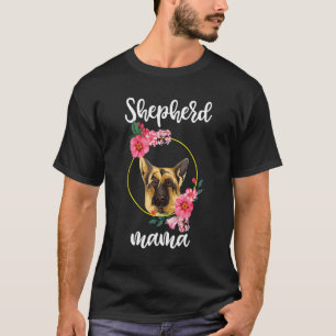 T-shirt Maman Berger Allemand Chemise Florale Femmes, Fête