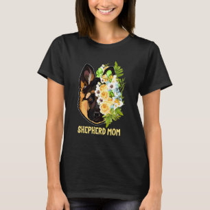 T-shirt Maman Berger Allemand Fleurs Vêtements Bergère Mam